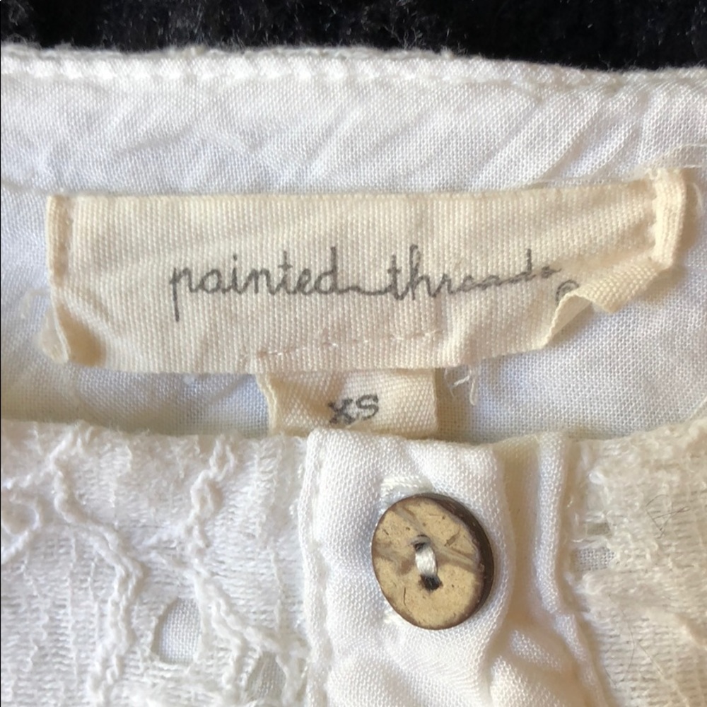Painted Threads Flower Button Tank - Picture 3 of 5